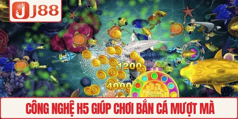 Công nghệ H5 giúp chơi bắn cá mượt mà