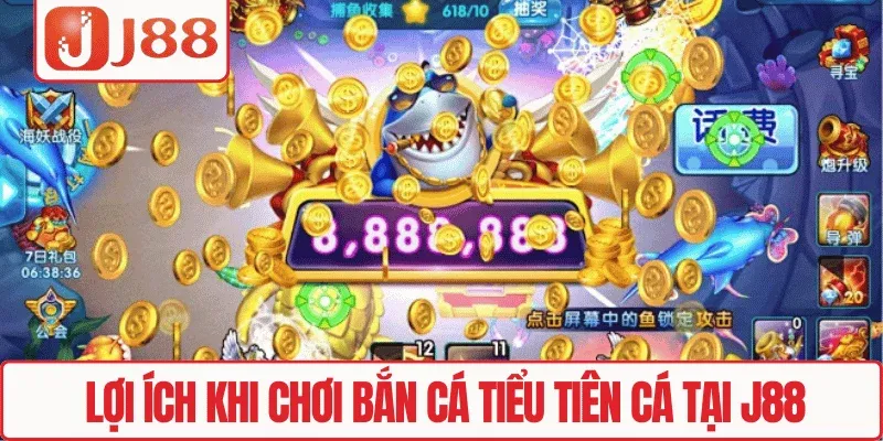 Lợi ích khi chơi Bắn cá Tiểu Tiên Cá tại J88